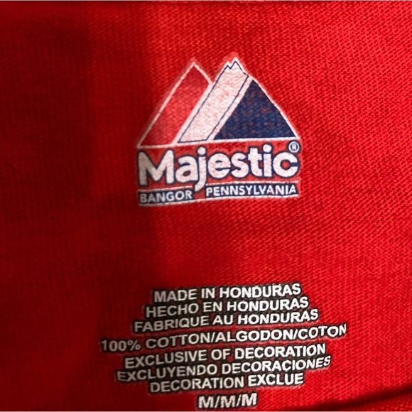 Boston Red Sox #15 Dustin Pedroia T-Shirt Men’s Medium MLB Baseball Tee - Picture 6 of 8